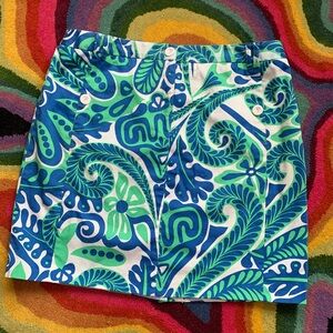 Elliott Lauren Fun Tribal / Polynesian / Tiki Design Skirt